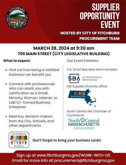 Supplier Opportunity Event Flyer