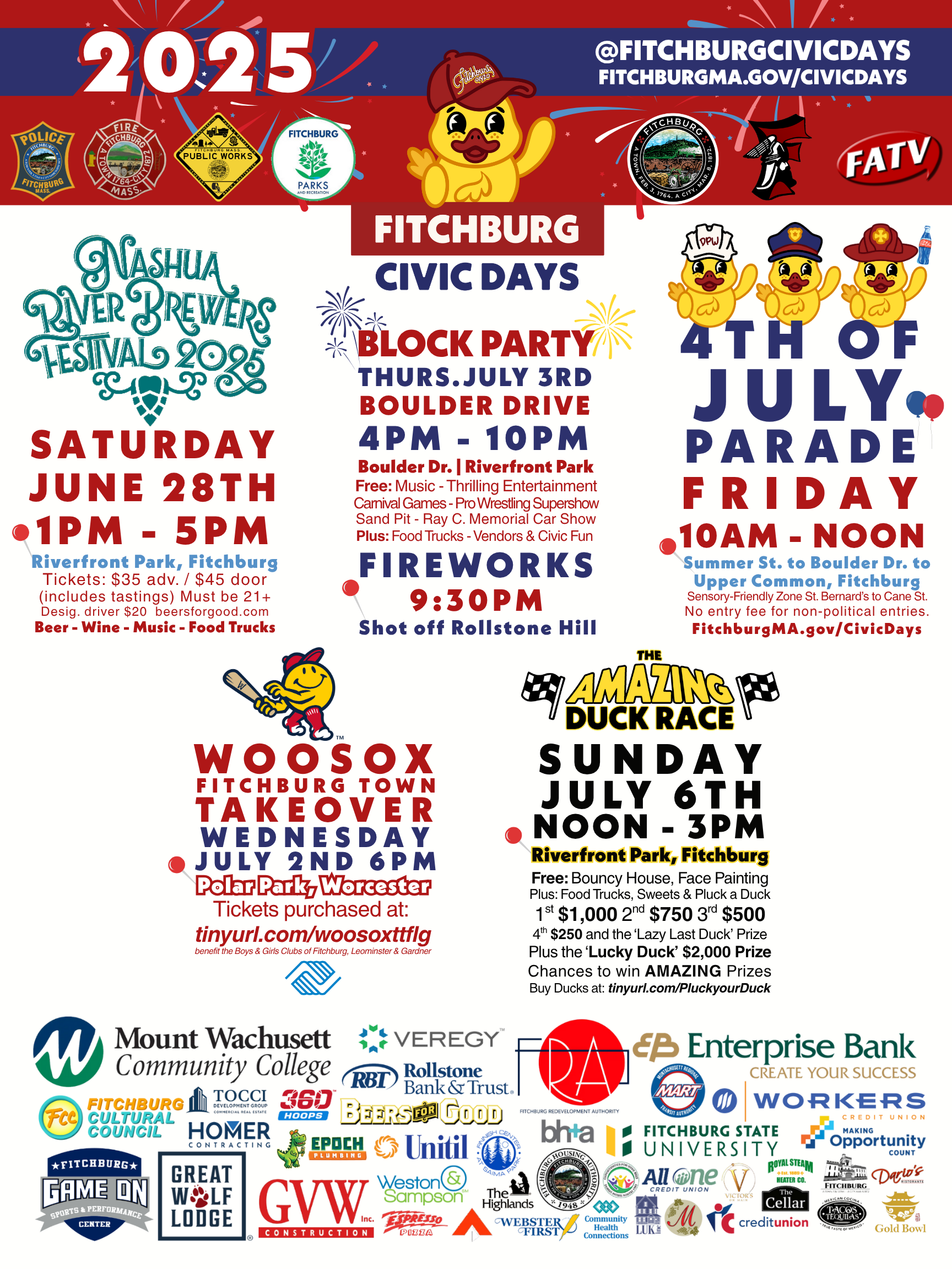 2025 Civic Days Block Party Flyer all